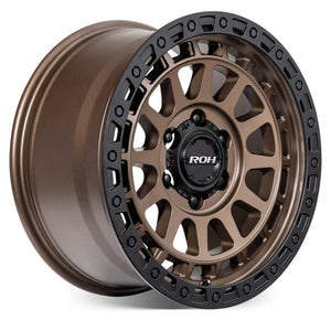 ROH Alloy Assault 17x9 6x139.7 +40 - Matt Bronze, Matt Black Lip