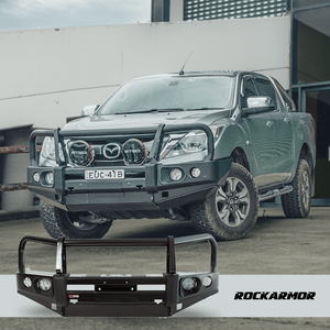 Rockarmor Elite Hoop Steel Bullbar - Mazda Bt-50 2011-2020 (Bumper Cut)