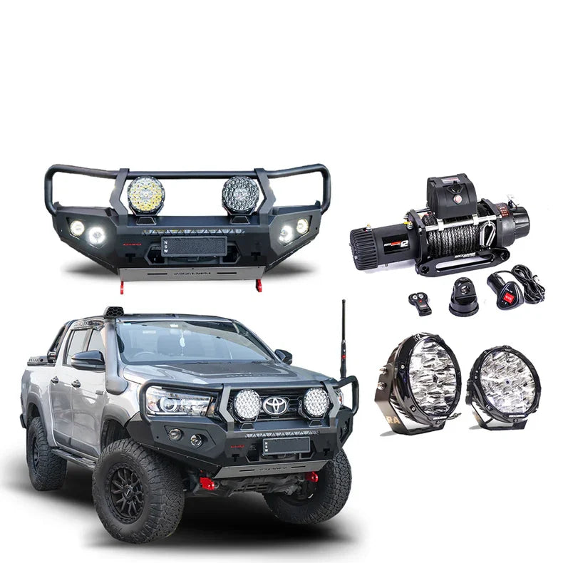 Rockarmor Gt Hoop Bullbar Combo Pack - Toyota Hilux 2015-2020