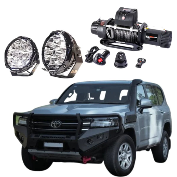 Rockarmor Gt Hoop Steel Bullbar Combo Pack - Toyota 300 2021-2026