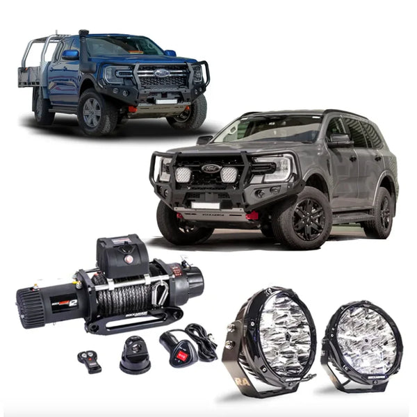 Rockarmor Gt Steel Hoop Bullbar Combo Pack - Ford Everest Next Gen 2022+