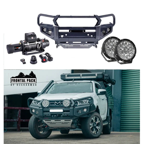 Rockarmor Gt Steel Hoop Bullbar Combo Pack - Mazda Bt50 2020+