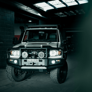 Rockarmor Premium Steel Bullbar - Toyota Landcruiser 76/78/79 2005+ (Full Bar Replacement)