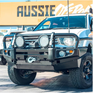 Rockarmor Premium Steel Bullbar - Mitsubishi Triton Challanger Pb / Pc 2009-2015 (Bumper Cut)