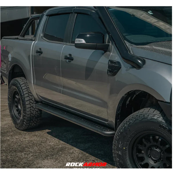 Rockarmor Steel Rockslider Side Steps To Suit Ford Ranger Px1 Px2 Px3 Dual Cab/Extra Cab 2012-2022