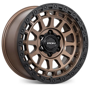 ROH Alloy Assault 17x9 6x139.7 +40 - Matt Bronze, Matt Black Lip