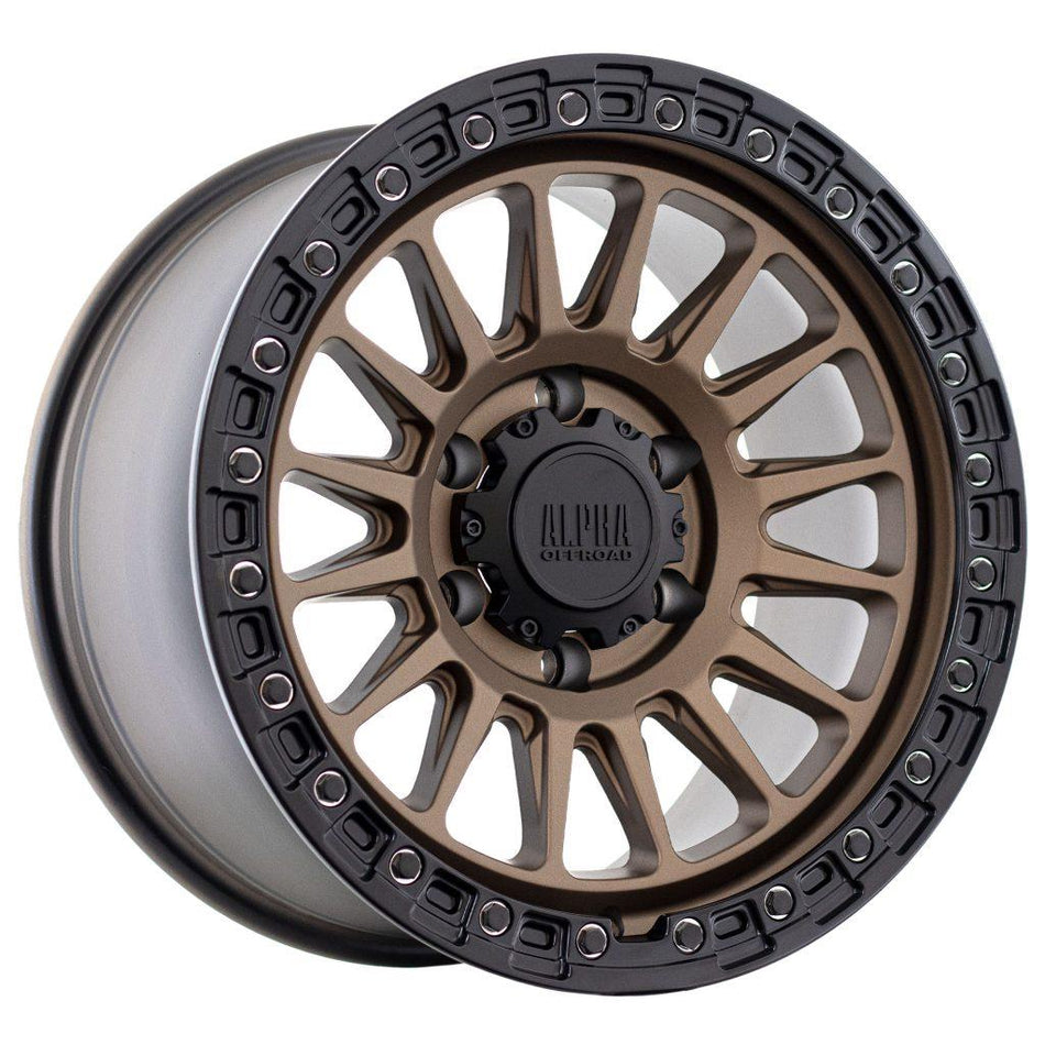 ALPHA COMBAT - MATT BRONZE WITH BLACK LIP 17x9 / 6x139.7  0 Offset