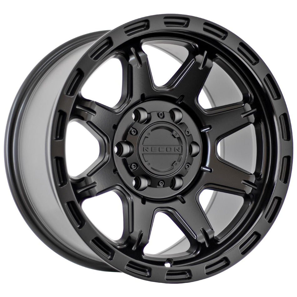 RECON CANNON - MATT BLACK 17x9 / 6x139.7 +12 Offset