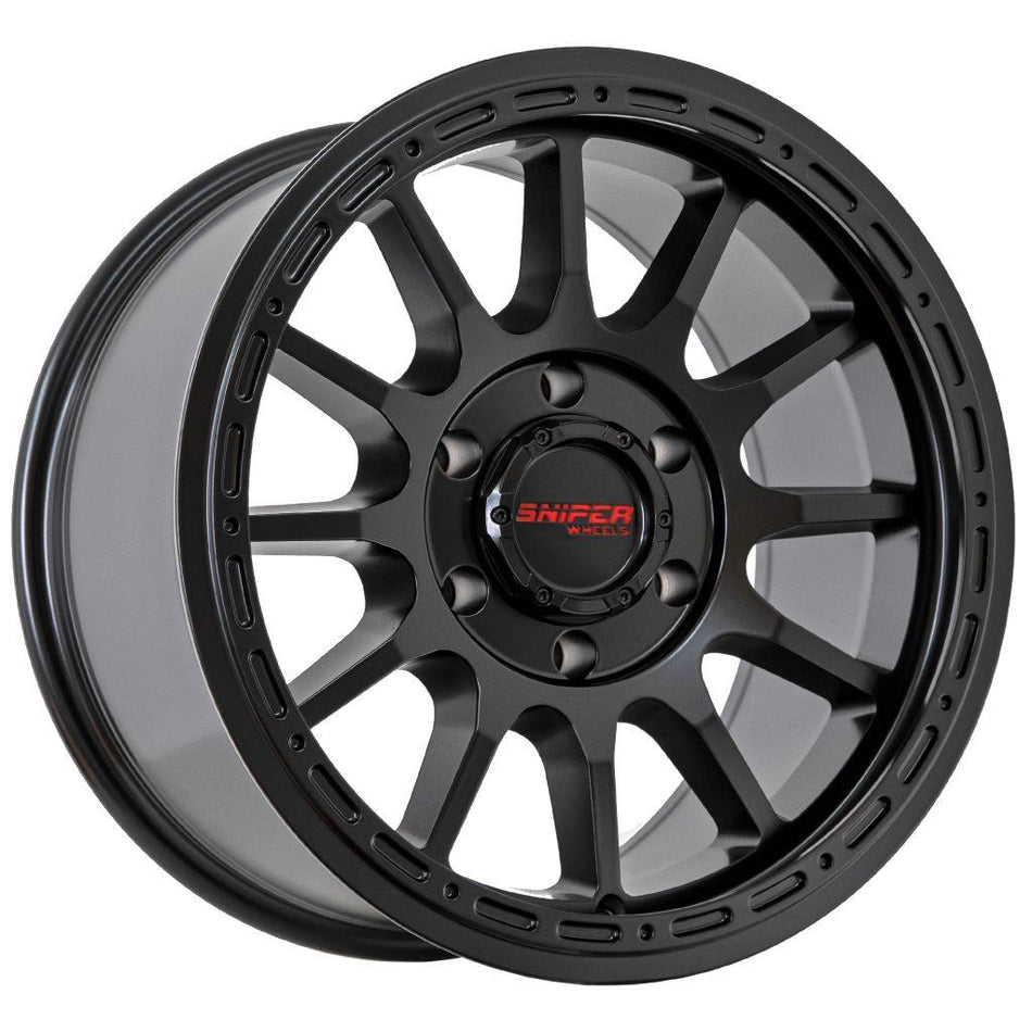 SNIPER BLAST - MATT BLACK 17x9 / 6x139.7 / +15 Offset