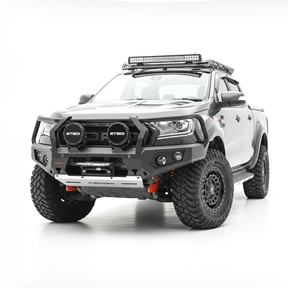 Rockarmor Gt Hoop Steel Bullbar - Ford Ranger Wildtrak (Px 2 & Px 3) (Full Bar Replacement)