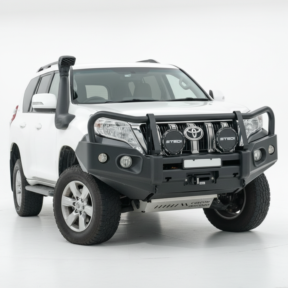 Rockarmor Elite Hoop Steel Bullbar - Toyota Prado 150 Tear Drop 2013-18