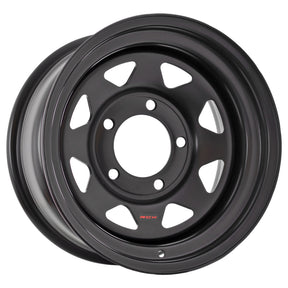 RCK STEEL WHEEL - 8 SPOKE MATT BLACK