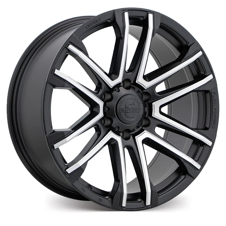 COVERT RV4 / 20x9 / 6x139.7 / +10 / SATIN BLACK WITH MILLED SPOKES