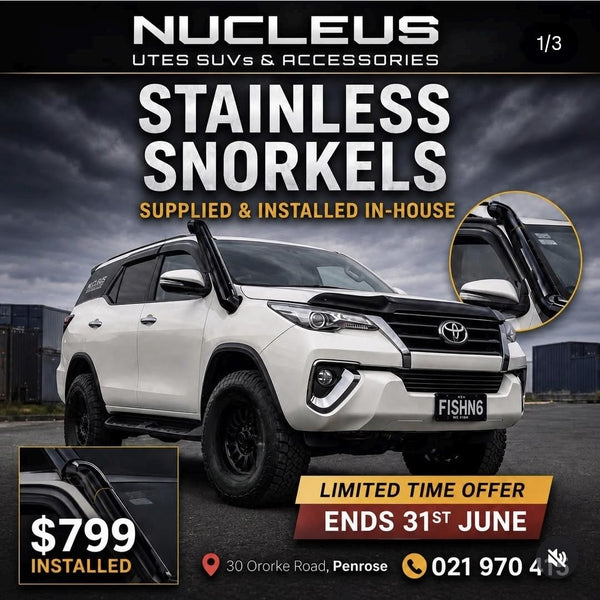 Toyota Fortuner Stainless Snorkel Supplied & Installed