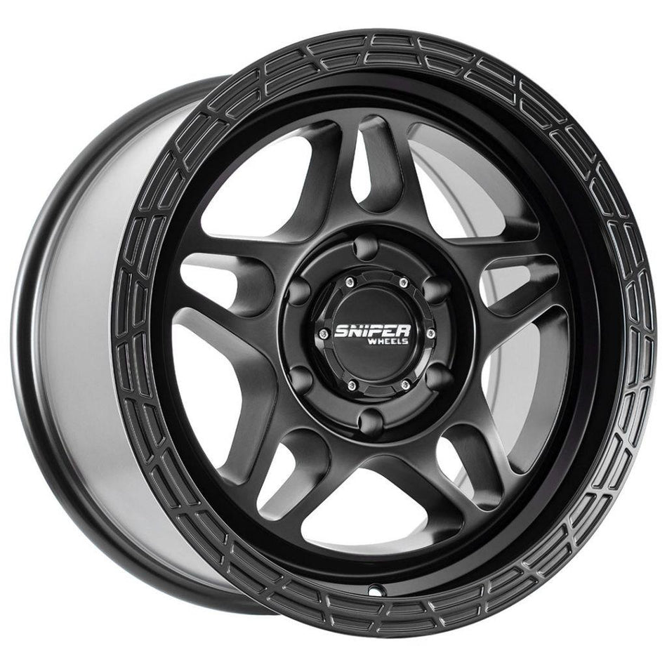 SNIPER MILLRAD - MATT BLACK 17x9 / 6x139.7 / +15 Offset