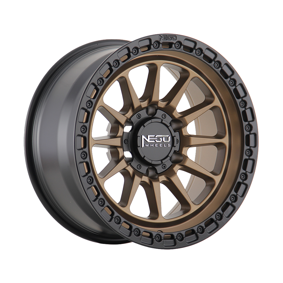 NEGU NO7 17x8.5 / 6x139.7 / 0 BRONZE WITH SATIN BLACK LIP
