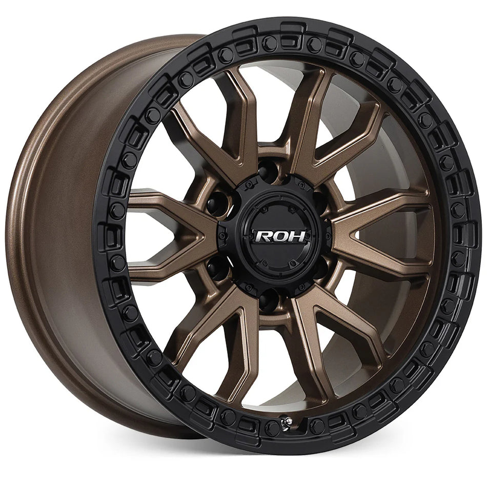 ROH RAID - MATT BRONZE, BLACK LIP 17x9 / 6x139.7 / 12 Offset