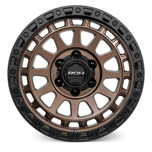 ROH Alloy Assault 17x9 6x139.7 +40 - Matt Bronze, Matt Black Lip