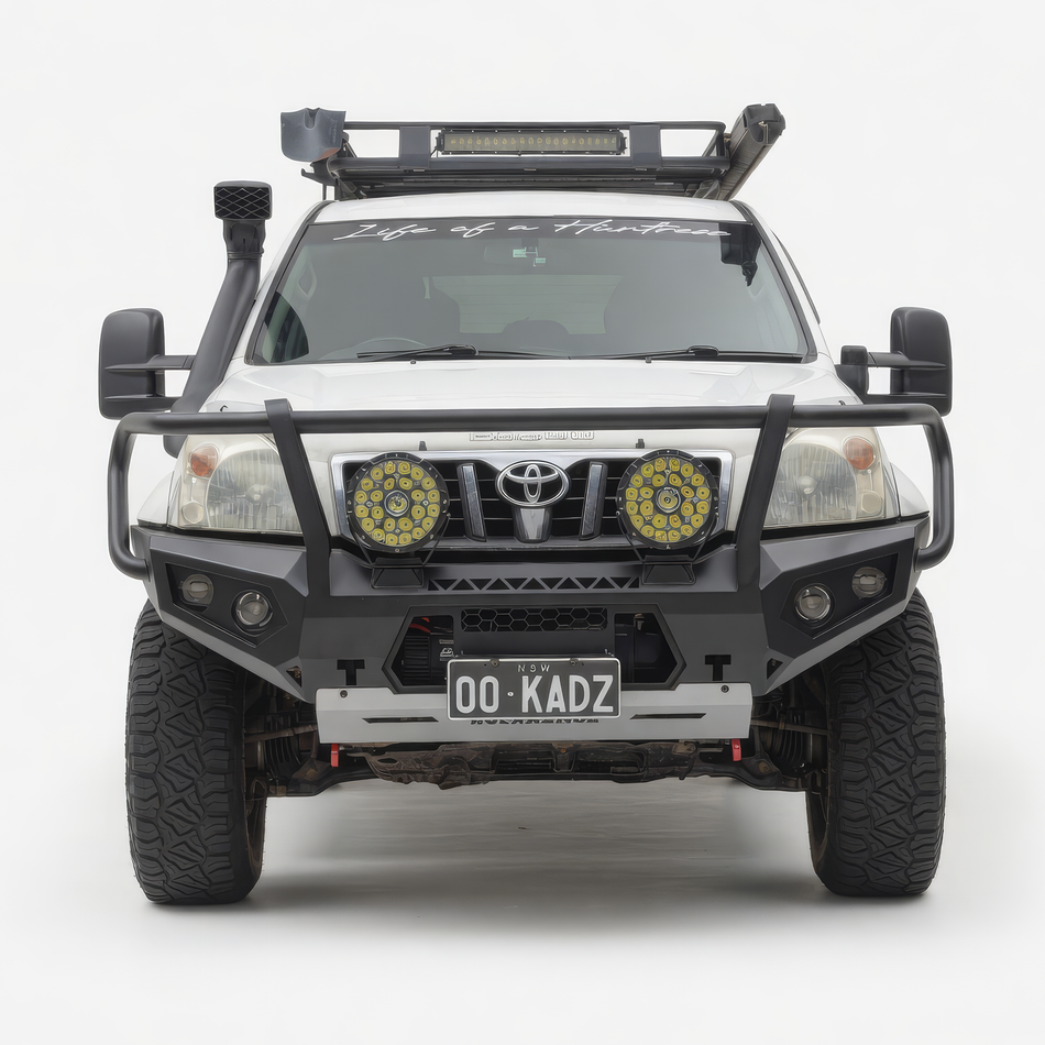 Rockarmor Rock Pack — Toyota Prado 120 Series 2003-2009 | GT Hoop Bullbar + Rock Sliders