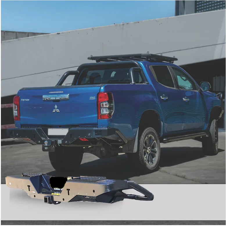 Rockarmor Elite Steel Rear Step / Towbar To Suit Mitsubishi Mr Triton 2019+ Glx/Glx+/Gls/Glsr 