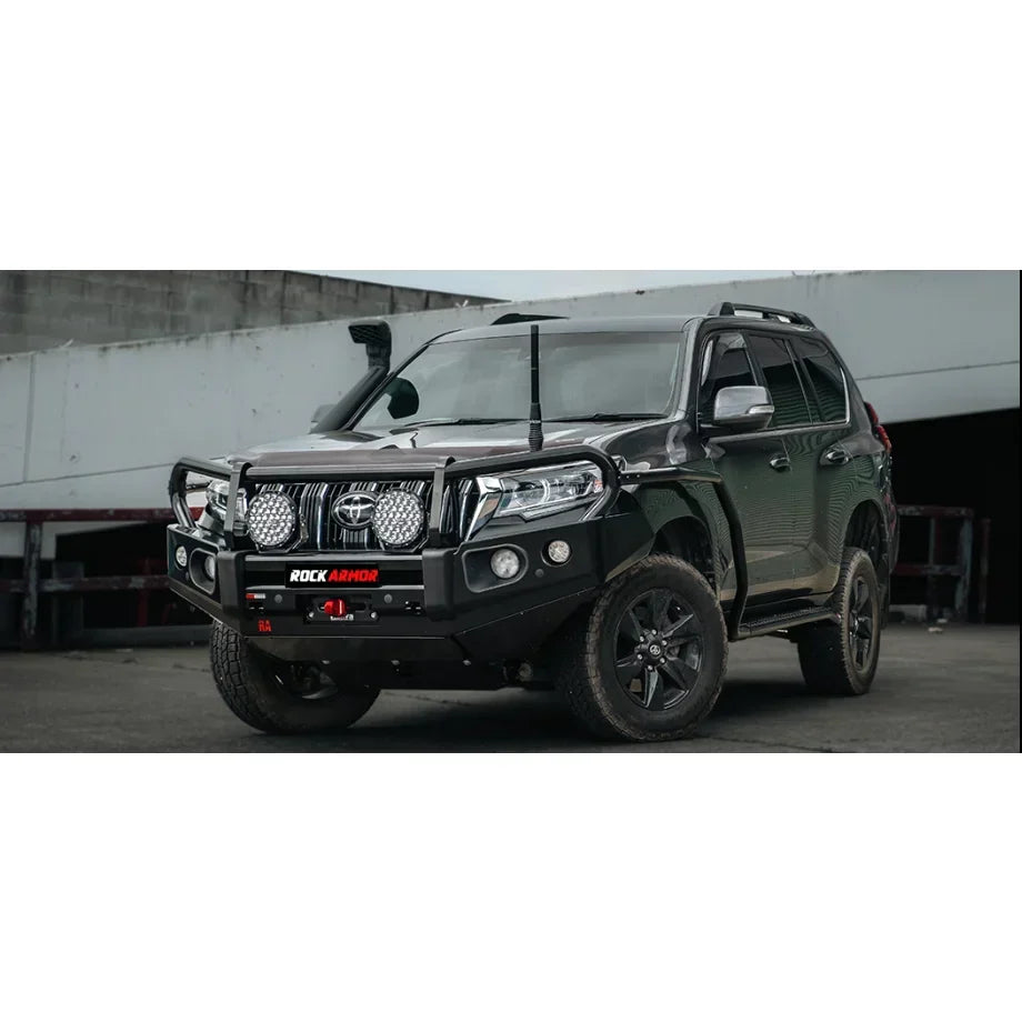 Rockarmor Brushbar To Suit Toyota Prado 150 Series Tear Drop Suits Elite Bullbar