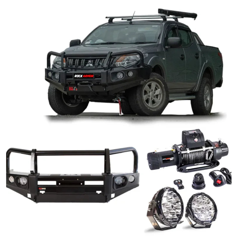 Rockarmor Elite Bullbar Frontal Combo To Suit Mitsubishi Triton Mq