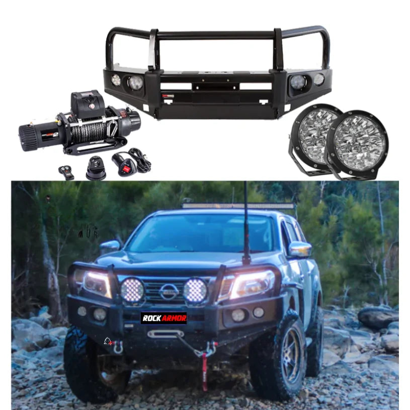 Rockarmor Elite Bullbar Frontal Combo To Suit Nissan Navara Np300