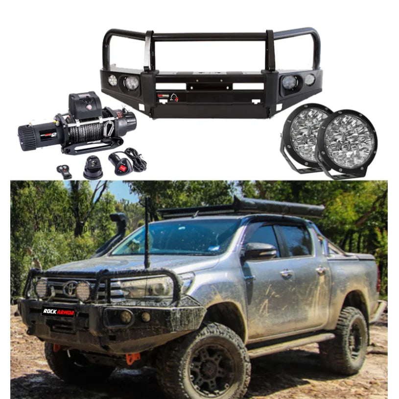 Rockarmor Elite Bullbar Frontal Combo To Suit Toyota Hilux 2015-2020