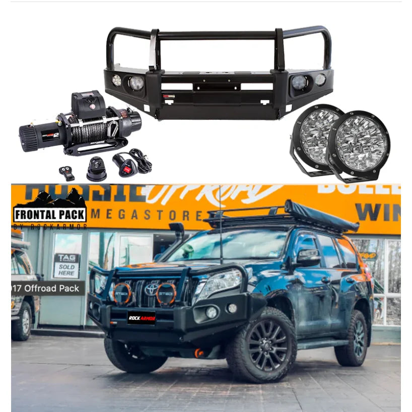 Rockarmor Elite Bullbar Frontal Combo To Suit Toyota Prado 150 Tear Drop
