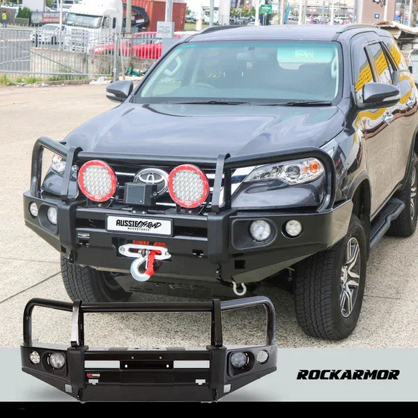 Rockarmor Elite Hoop Steel Bullbar - Toyota Fortuner 2015 -2019