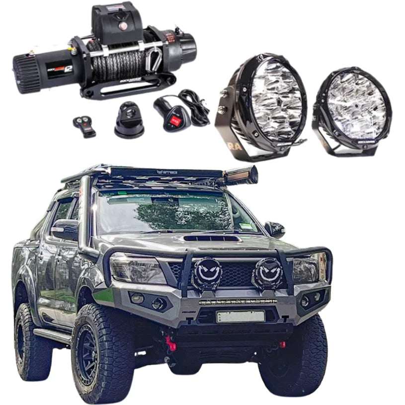 Rockarmor Gt Hoop Bullbar Combo Pack - Toyota Hilux N70 2012-2015