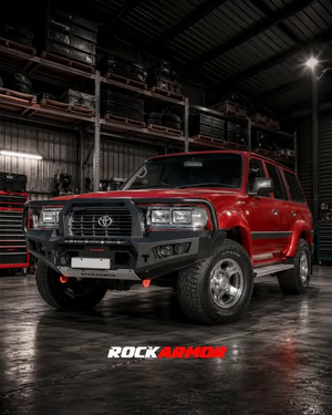 Rockarmor GT Hoop Steel Bullbar Combo - Landcruiser 80 Series 1992-1997