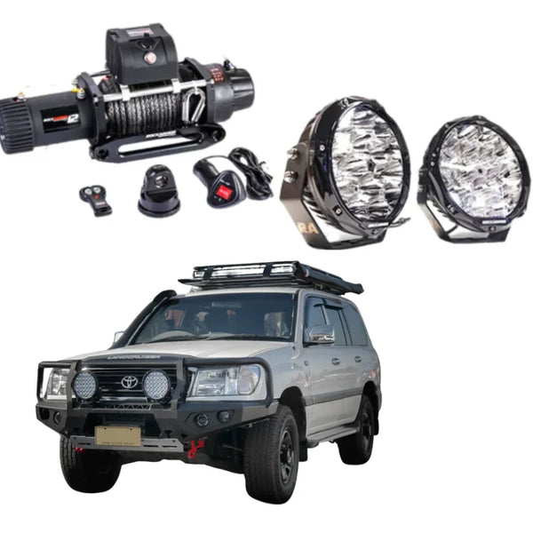 Rockarmor GT Hoop Steel Bullbar Combo - Landcruiser 100 Series 98-07