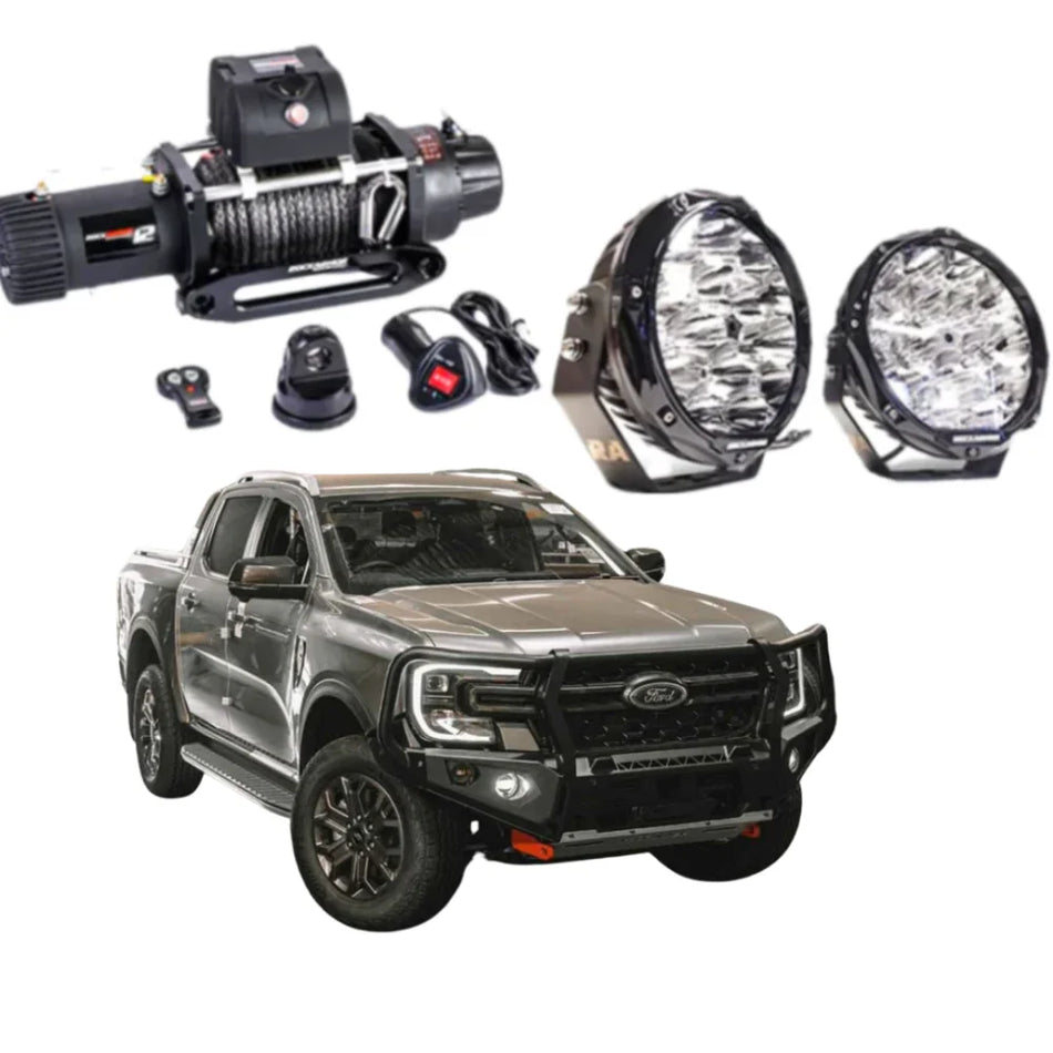 Rockarmor Gt Steel Hoop Bullbar Combo - Next Gen Ford Ranger 22+