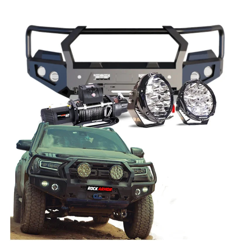 Rockarmor Gt Steel Hoop Bullbar Combo Pack - Ford Ranger  PX2 & 3