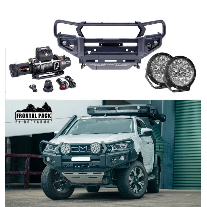 Rockarmor Gt Steel Hoop Bullbar Combo Pack - Mazda Bt50 2020+