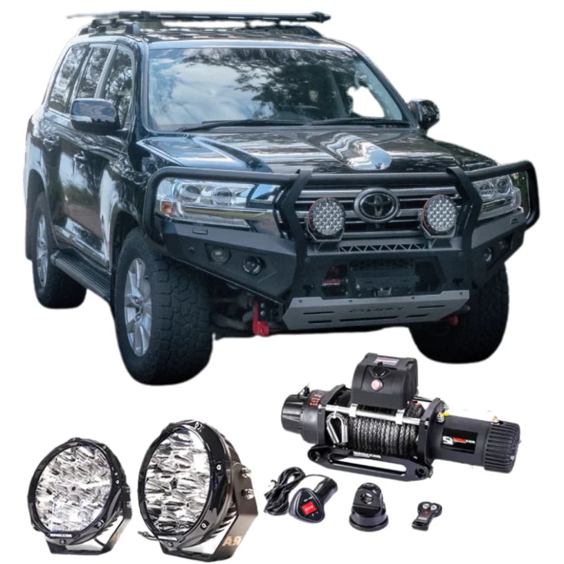 Rockarmor Gt Steel Hoop Bullbar Combo Pack - Toyota 200 2015+