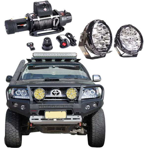 Rockarmor Gt Steel Hoop Bullbar Combo Pack - Toyota Hilux N70 2005-2011