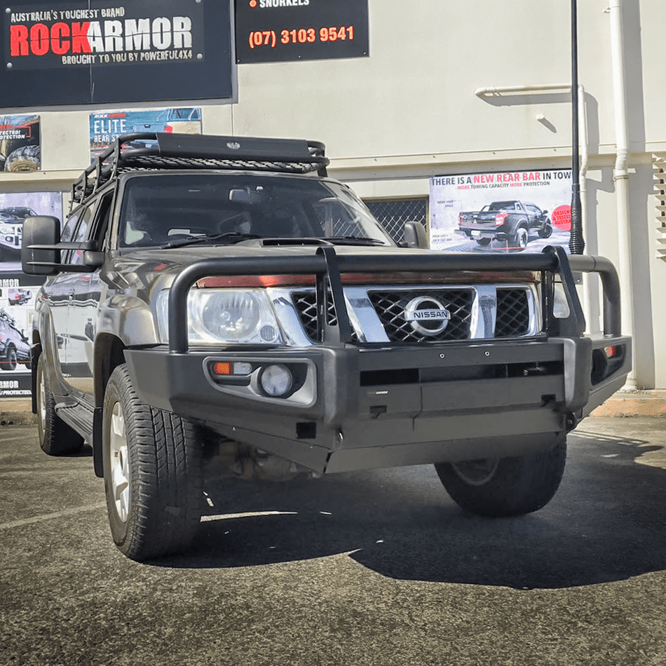 Rockarmor Premium Steel Bullbar - Nissan Patrol Gu1 97- 09/2004 (Full Bar Replacement)