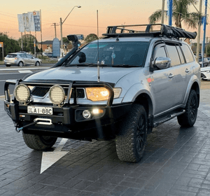 Rockarmor Premium Steel Bullbar - Mitsubishi Triton Challanger Pb / Pc 2009-2015 (Bumper Cut)