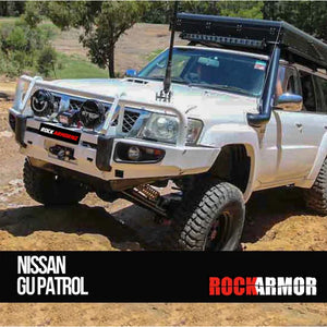 Rockarmor Premium Steel Bullbar - Nissan Patrol Gu4 2005 To Current (Full Bar Replacement)