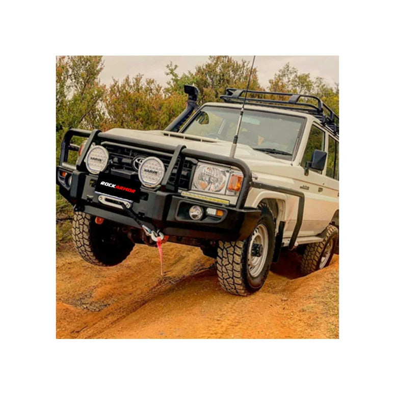 Rockarmor Premium Steel Bullbar - Toyota Landcruiser 76/78/79 2005+ (Full Bar Replacement)