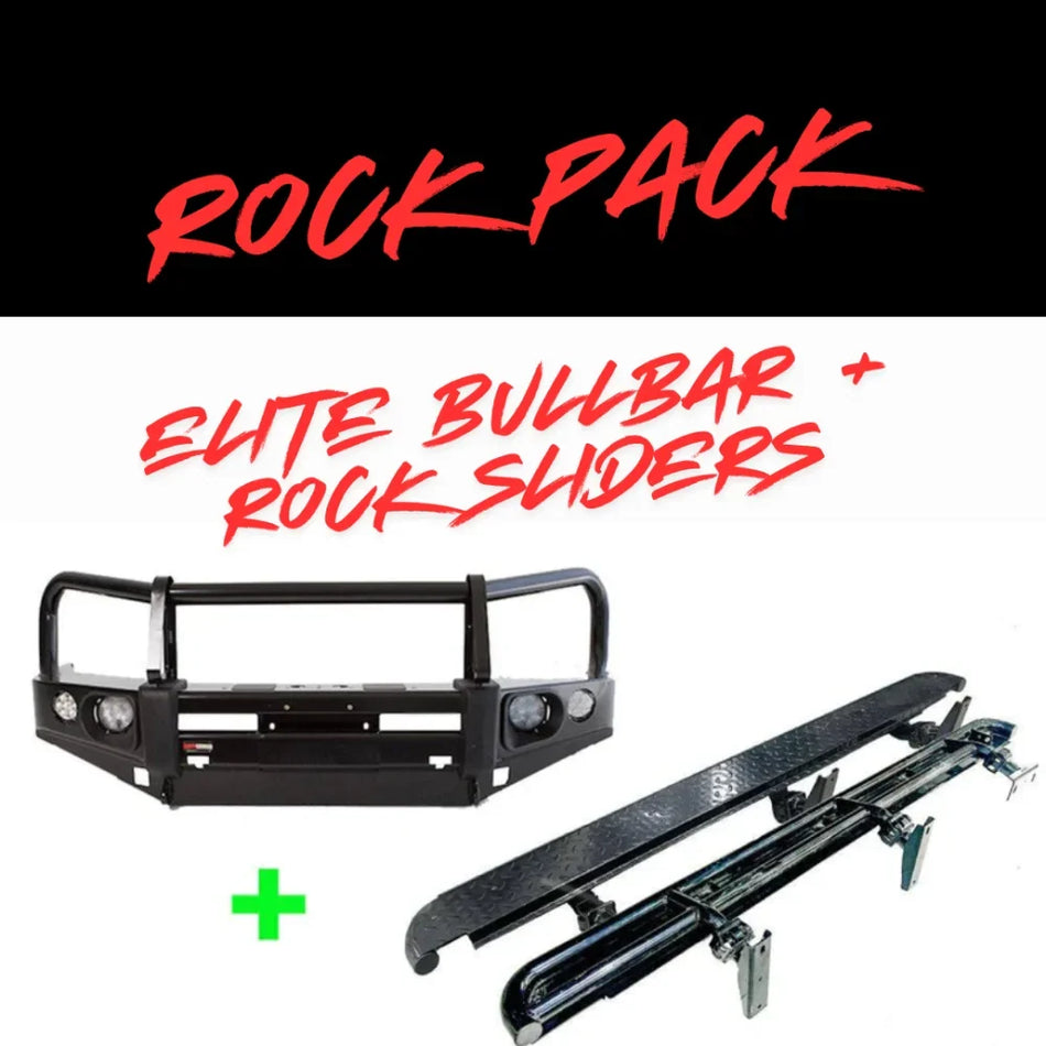 Rockarmor Rock Pack — Mazda Bt-50 2011-2020 | Elite Hoop Bullbar + Rock Sliders