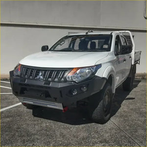 Rockarmor Rock Pack — Mitsubishi Triton MQ | GT Hoopless Bullbar + Rock Sliders