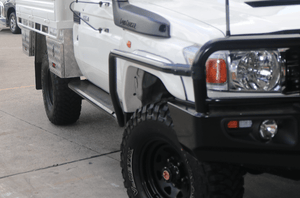 Rockarmor Steel Rock Slider Side Steps To Suit Toyota Landcruiser 79 Series Single Cab 2007-2016