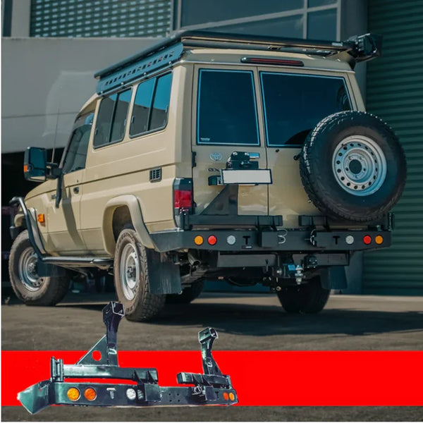 Rockarmor Steel Dual Wheel Carrier To Suit Toyota Landcruiser Fj75, Fj76 &  Fj78 1992-2006 Troopy Wagon