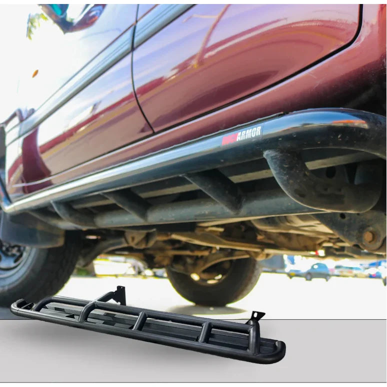 Rockarmor Steel Rockslider Side Steps To Suit Toyota Landcruiser 105 1998-2007 Series Wagon Solid Live Axle