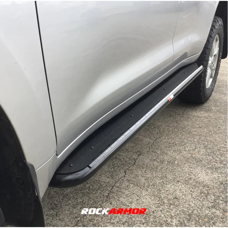 Rockarmor Steel Rockslider Side Steps To Suit Toyota Prado 250 2024 to Current (Full Bar Replacement)