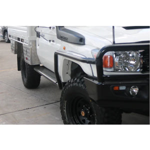 Rockarmor Steel Rock Slider Side Steps To Suit Toyota Landcruiser 79 Series Single Cab 2007-2016
