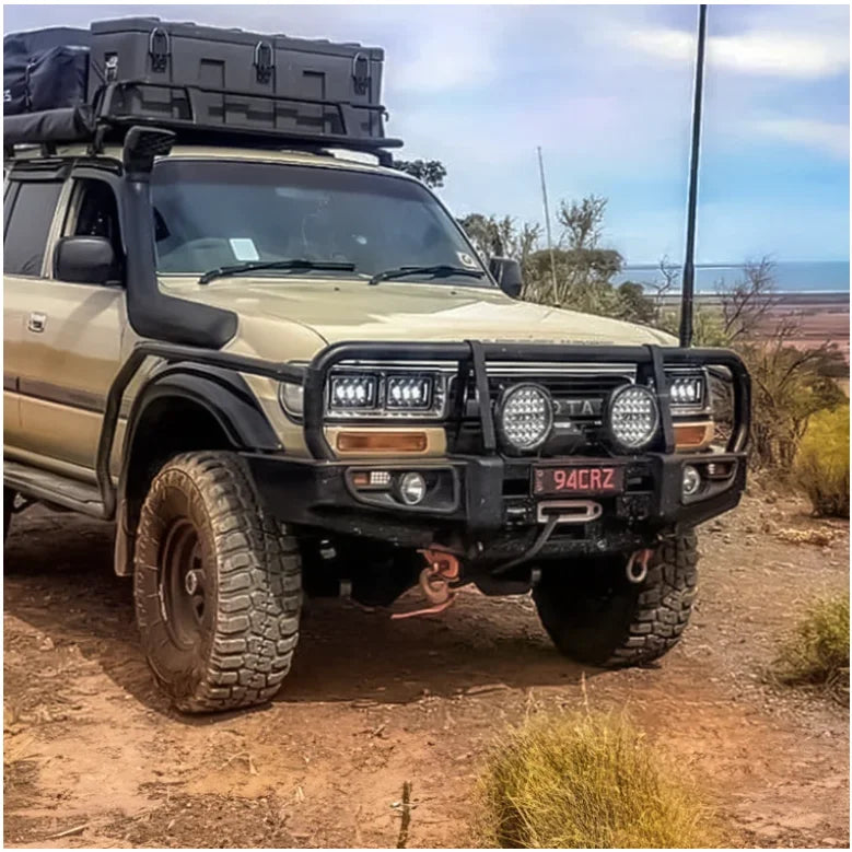 Rockarmor Steel Rockslider Side Steps To Suit Toyota Landcruiser Fj80 1990-1997
